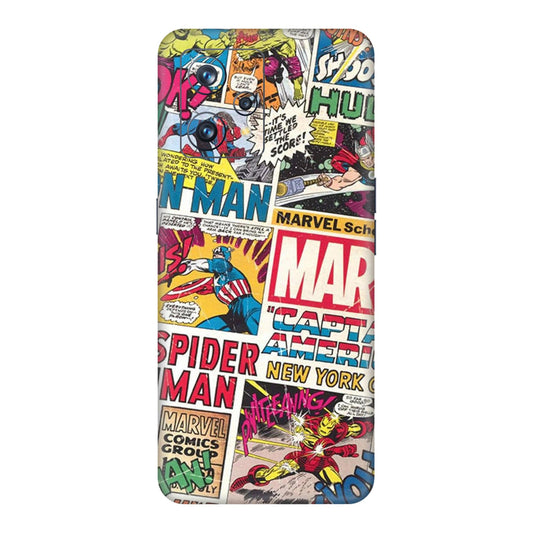 Vintage Marvel Comic Bomb Mobile Skin For Realme 9 4g