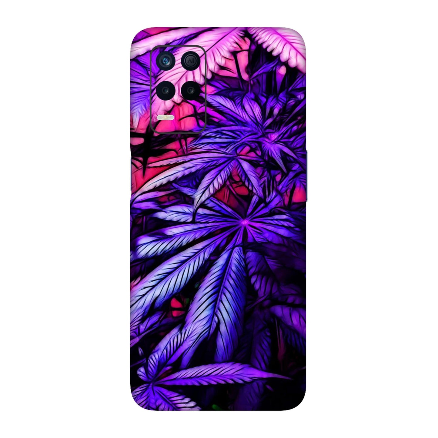 Neon Purple Herb Mobile Skin For Realme 9 5g