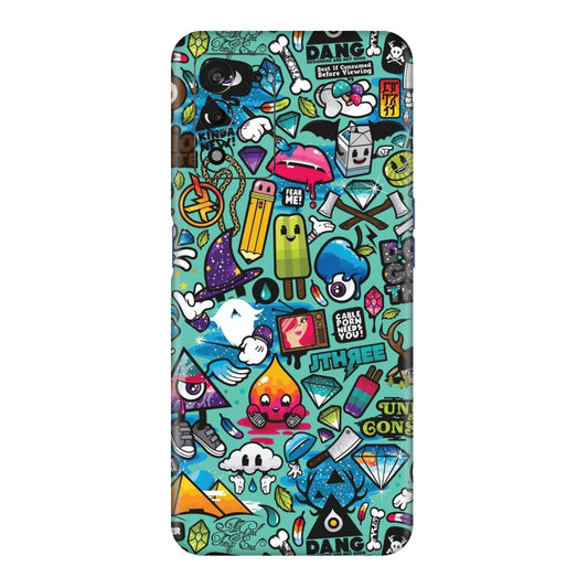 Graffiti Chaos Sticker Bomb Mobile Skin For Realme 9Se 5g