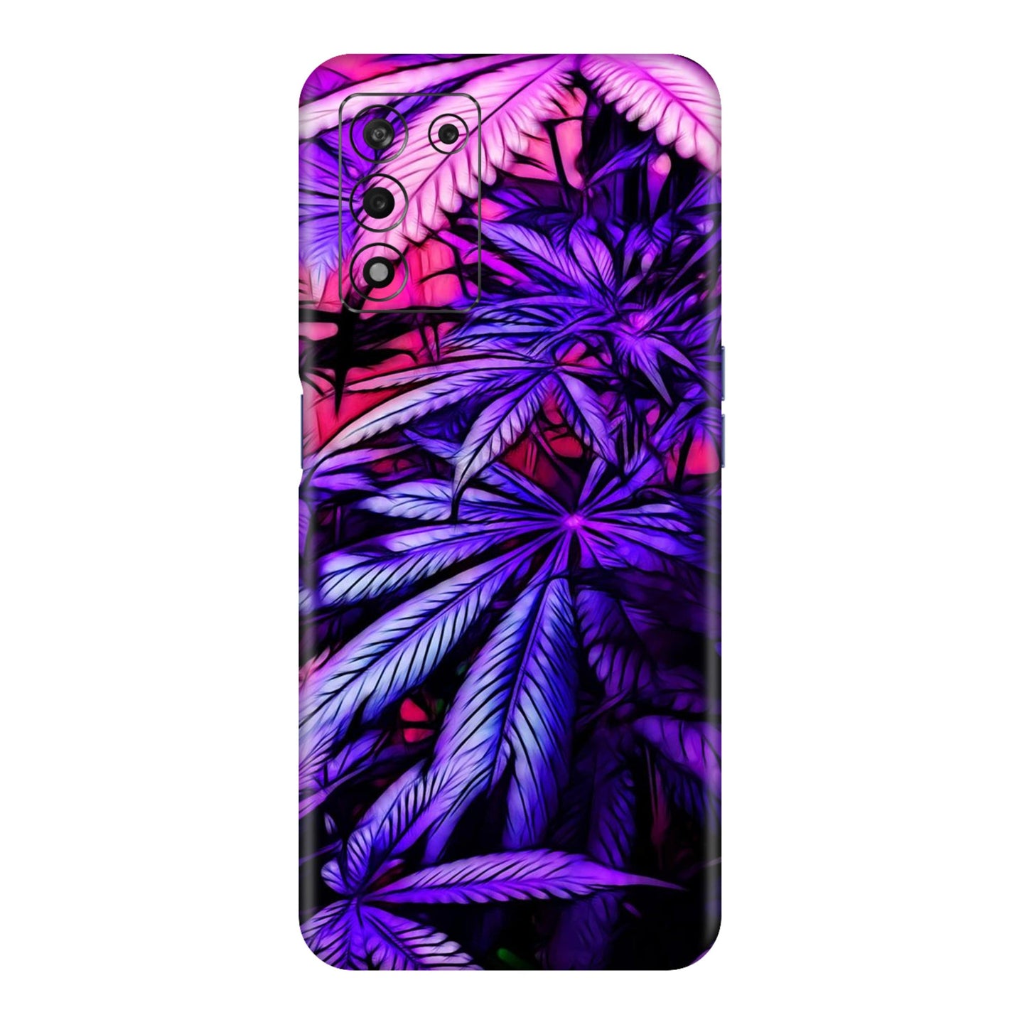 Neon Purple Herb Mobile Skin For Realme 9Se 5g