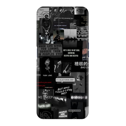 Bad Day Dark Collage Mobile Skin For Realme 9Se 5g