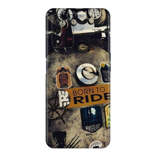 Born to Ride World Map Mobile Skin For Realme 9Se 5g
