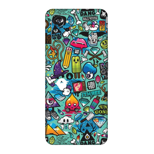 Graffiti Chaos Sticker Bomb Mobile Skin For Realme 9i