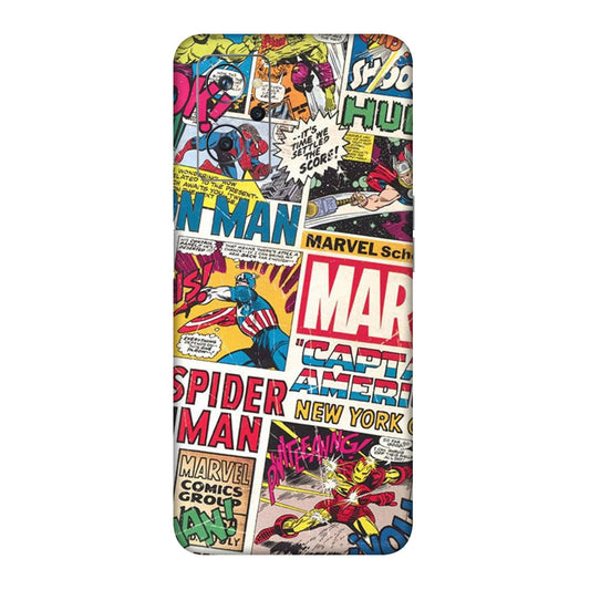 Vintage Marvel Comic Bomb Mobile Skin For Realme 9i