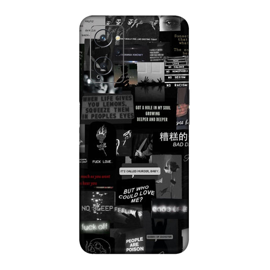 Bad Day Dark Collage Mobile Skin For Realme 9i