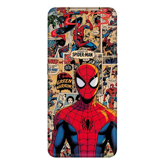 Vintage Comic Panel Spider Man Mobile Skin For Realme GT 5g