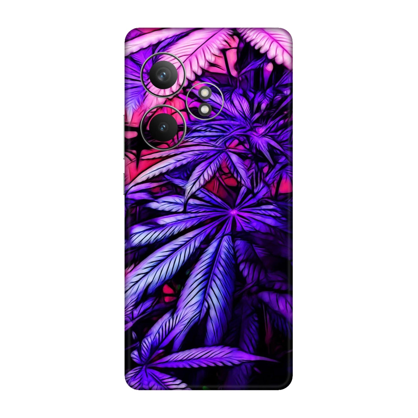 Neon Purple Herb Mobile Skin For Realme GT 6T 5g