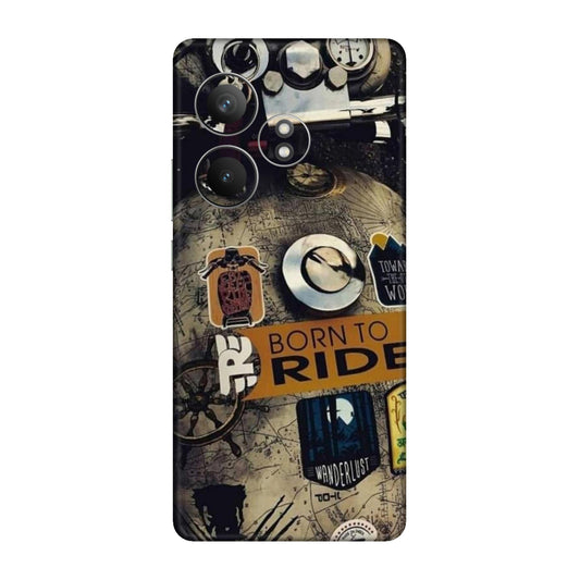 Born to Ride World Map Mobile Skin For Realme GT 6T 5g