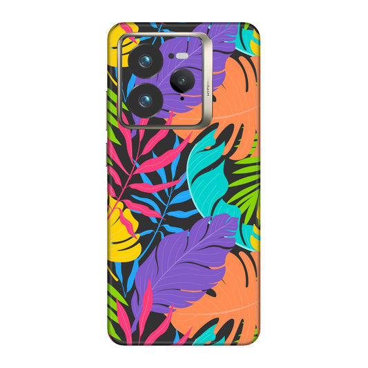 Neon Jungle Leaves Mobile Skin For Realme GT 7 Pro 5g