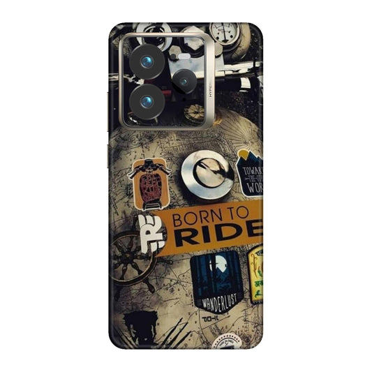 Born to Ride World Map Mobile Skin For Realme GT 7 Pro 5g