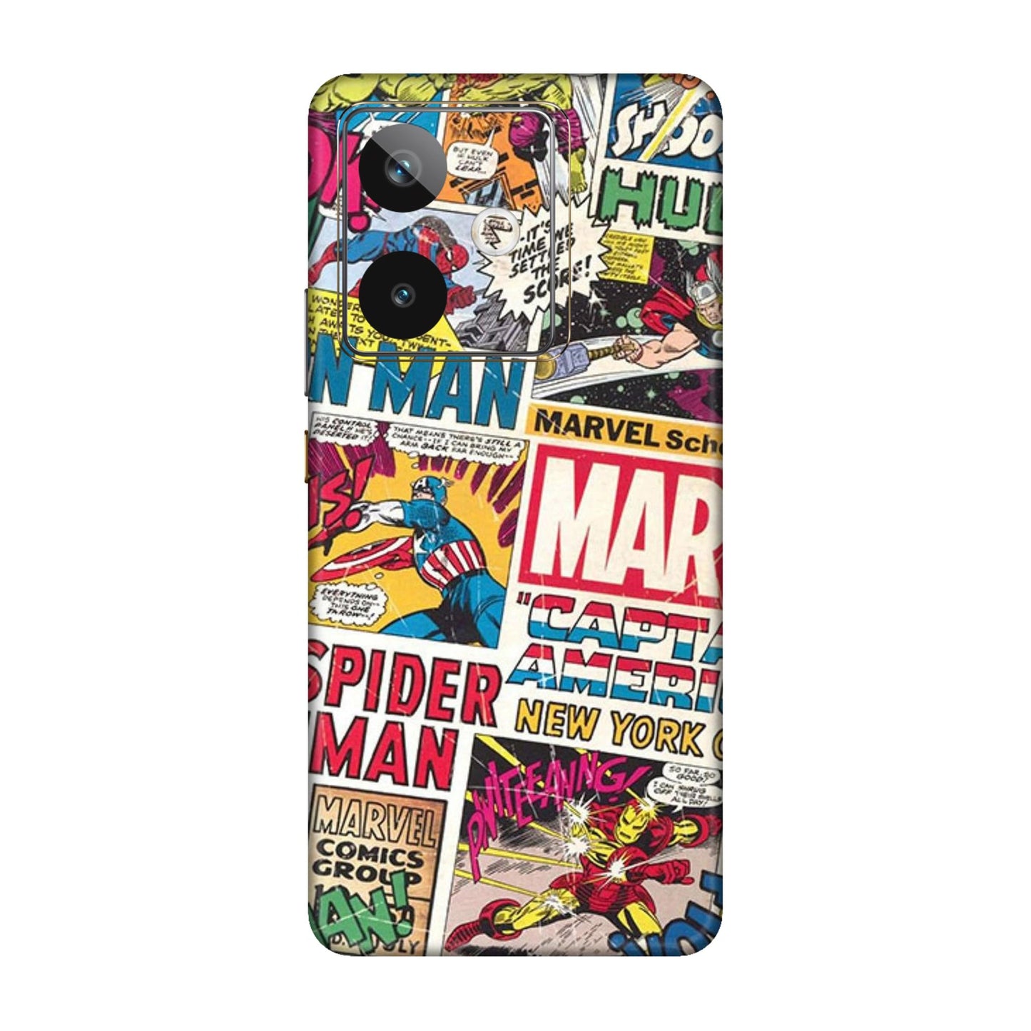 Vintage Marvel Comic Bomb Mobile Skin For Realme GT 7T 5g