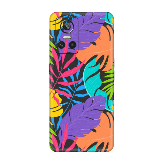 Neon Jungle Leaves Mobile Skin For Realme GT Neo 3 5g