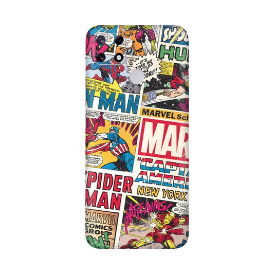 Vintage Marvel Comic Bomb Mobile Skin For Realme Narzo 20