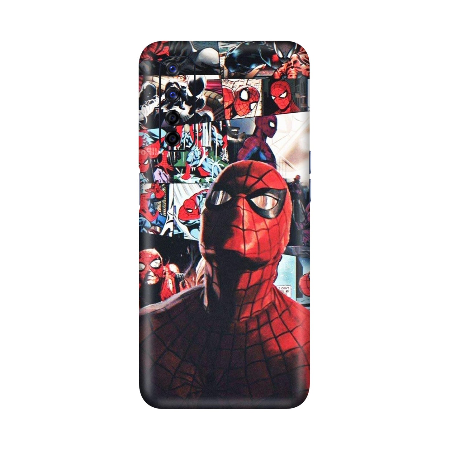 Vintage Spider Man Collage Mobile Skin For Realme Narzo 20 Pro