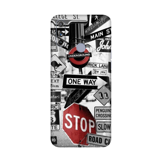 Global Urban Sign Bomb Mobile Skin For Realme Narzo 20a