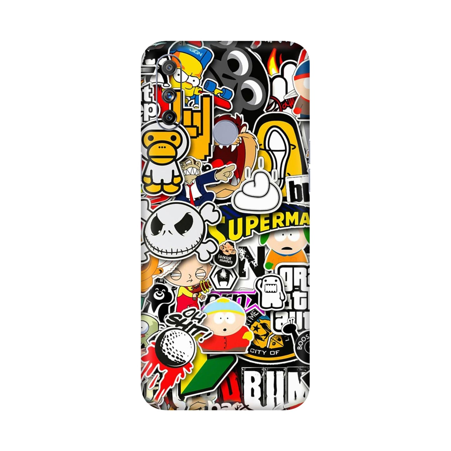 Sukuna Tongue Out Energy Mobile Skin For Realme Narzo 20a