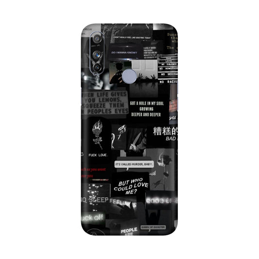 Bad Day Dark Collage Mobile Skin For Realme Narzo 20a