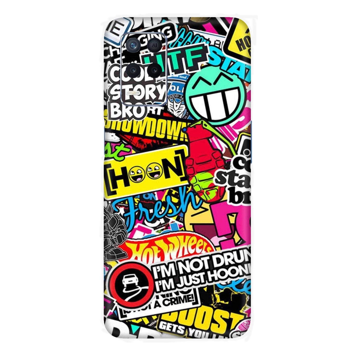 Hoonigan Sticker Bomb Mobile Skin For Realme Narzo 30 5g