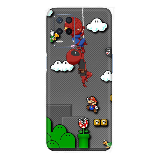 Saiyan Contrast Power Mobile Skin For Realme Narzo 30 5g