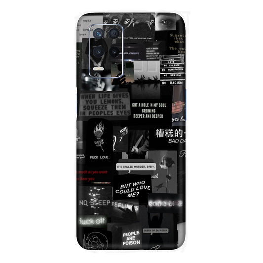 Bad Day Dark Collage Mobile Skin For Realme Narzo 30 5g