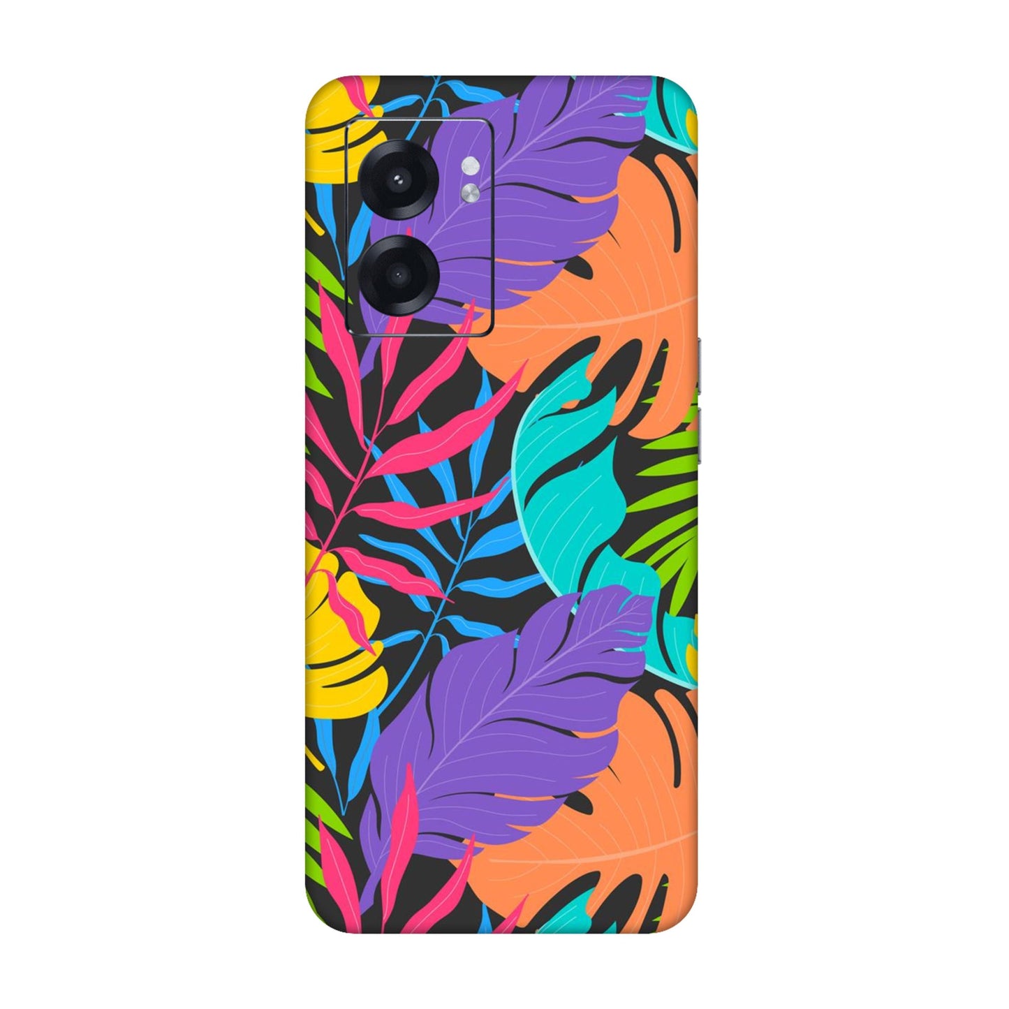 Neon Jungle Leaves Mobile Skin For Realme Narzo 50 5g