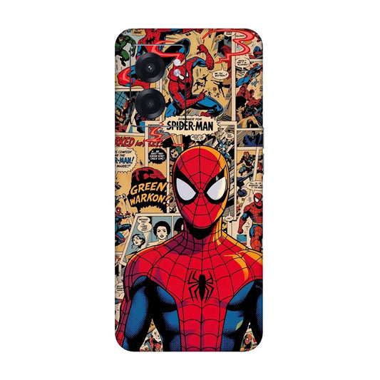 Vintage Comic Panel Spider Man Mobile Skin For Realme Narzo 50 5g