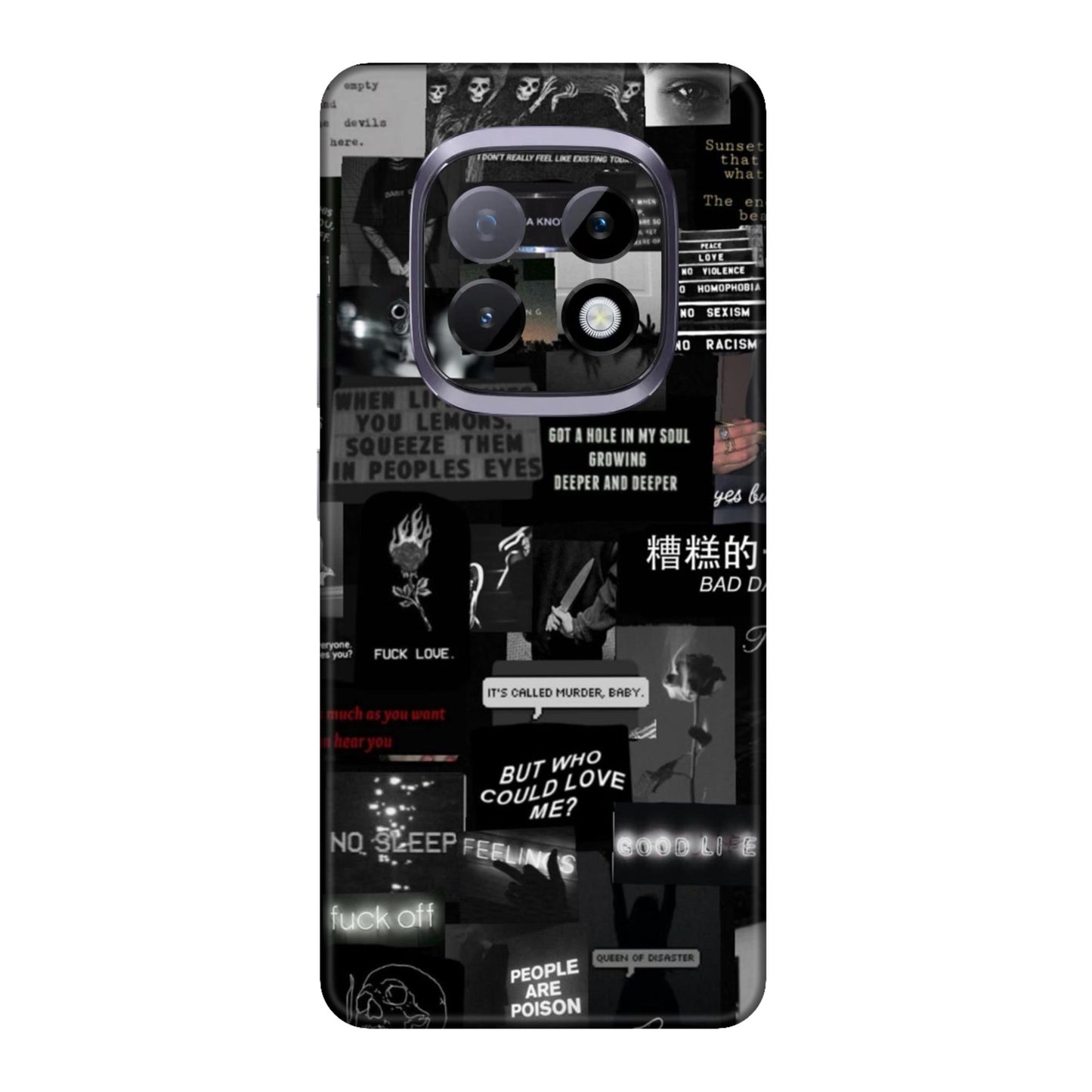 Bad Day Dark Collage Mobile Skin For Realme Narzo 70 Turbo 5g