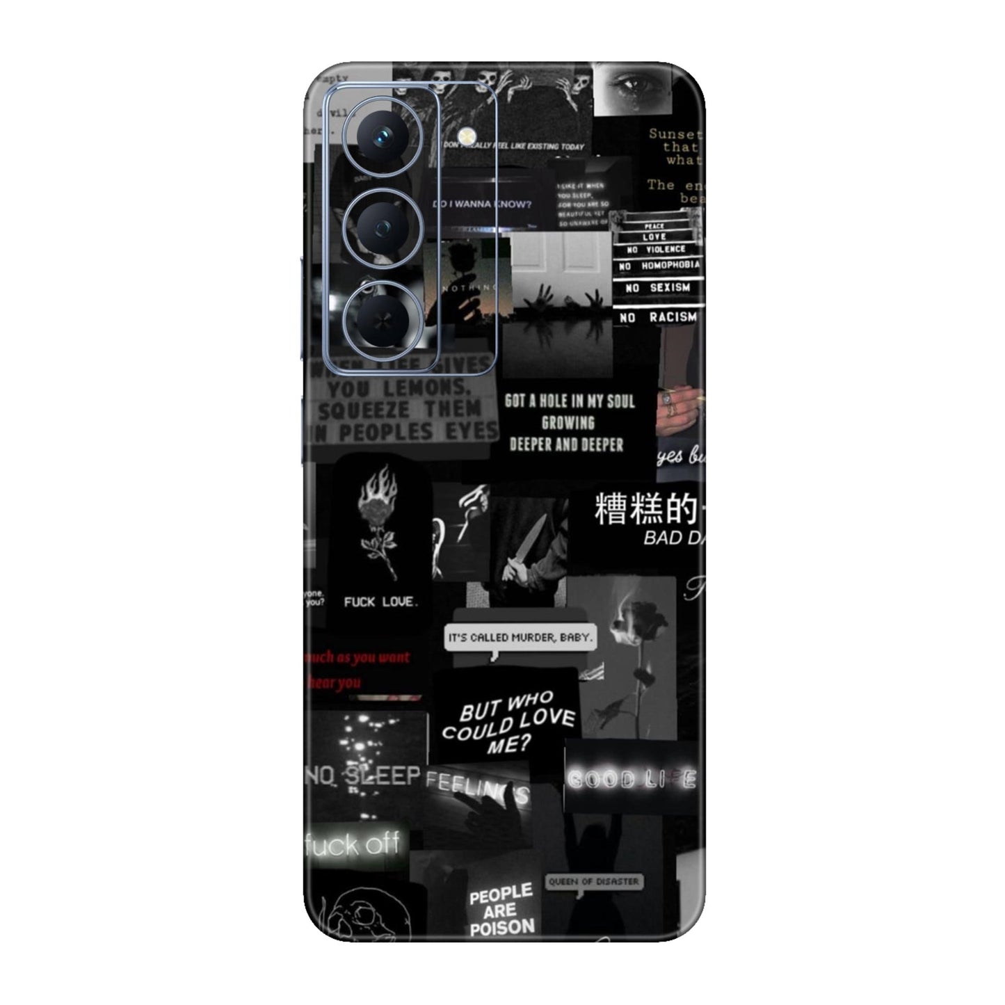 Bad Day Dark Collage Mobile Skin For Realme Narzo 80x 5g