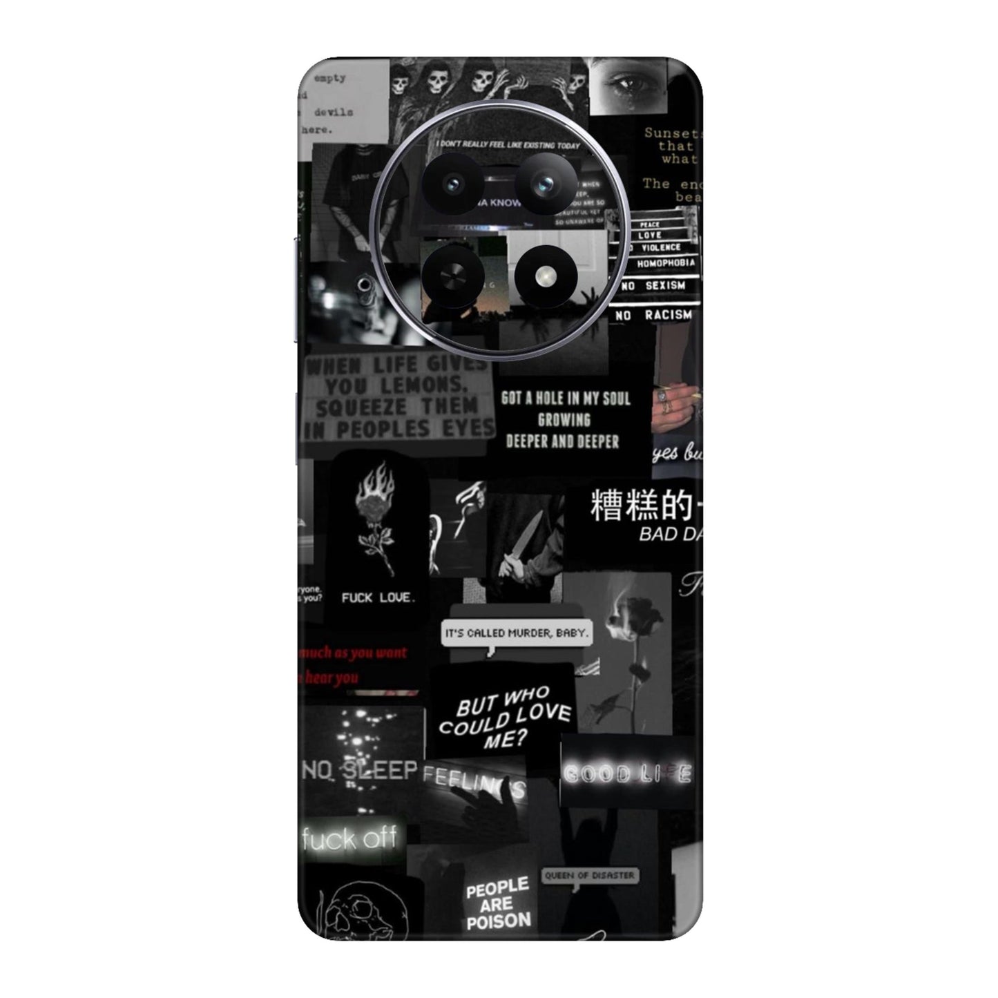 Bad Day Dark Collage Mobile Skin For Realme Narzo N65 5g