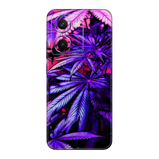Neon Purple Herb Mobile Skin For Realme P3 Ultra 5g