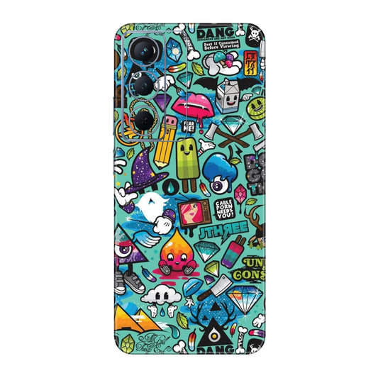 Graffiti Chaos Sticker Bomb Mobile Skin For Realme P3x 5g