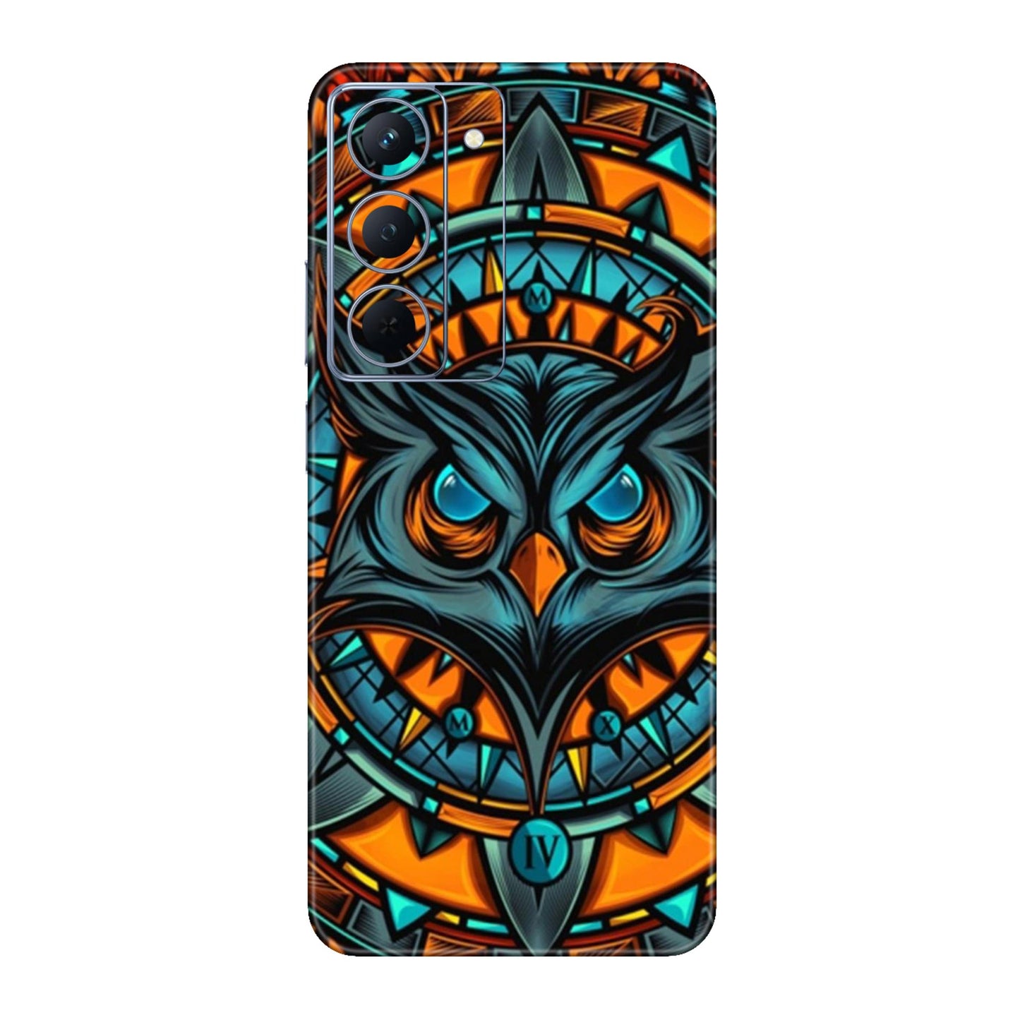 Spirit Owl Mandala Mobile Skin For Realme P3x 5g