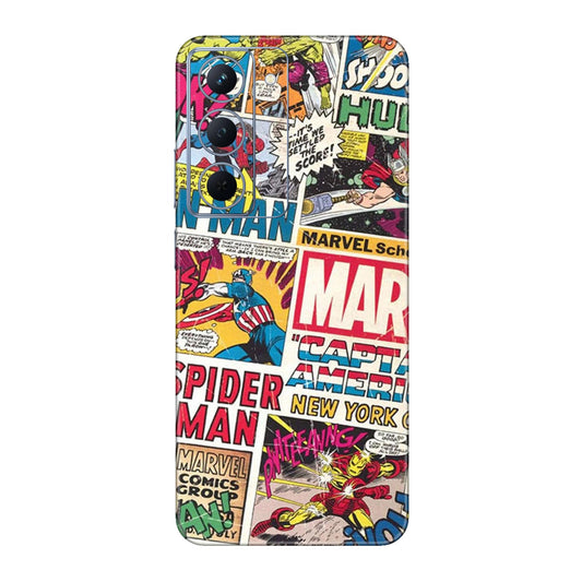 Vintage Marvel Comic Bomb Mobile Skin For Realme P3x 5g