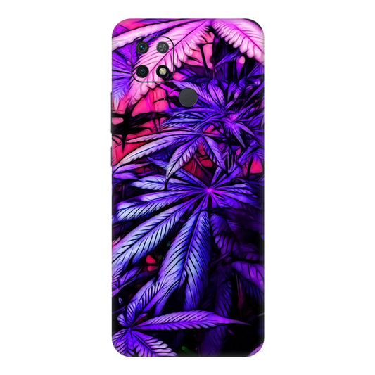 Neon Purple Herb Mobile Skin For Redmi 10