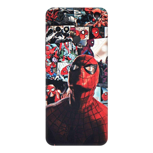 Vintage Spider Man Collage Mobile Skin For Redmi 10