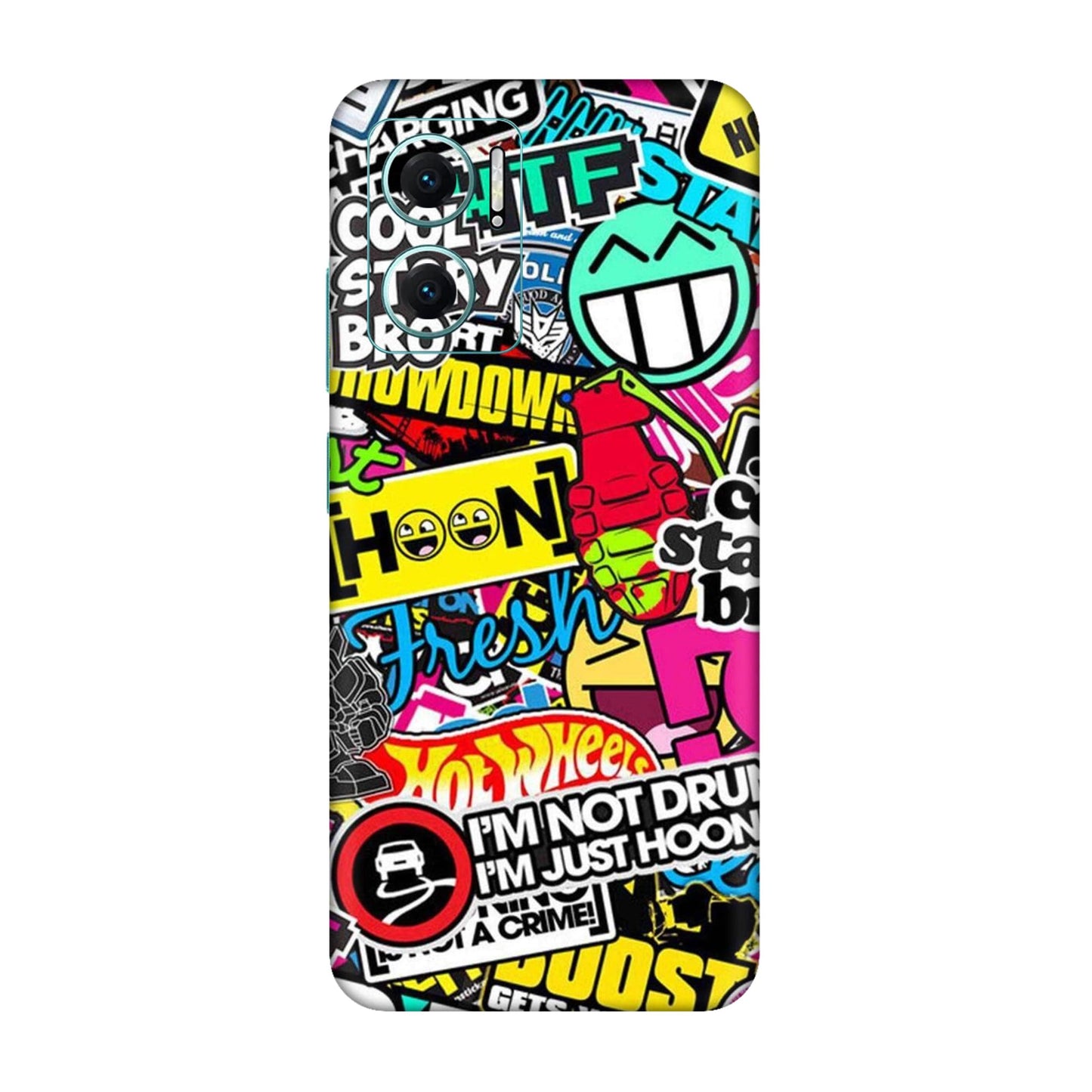 Hoonigan Sticker Bomb Mobile Skin For Redmi 10 5g