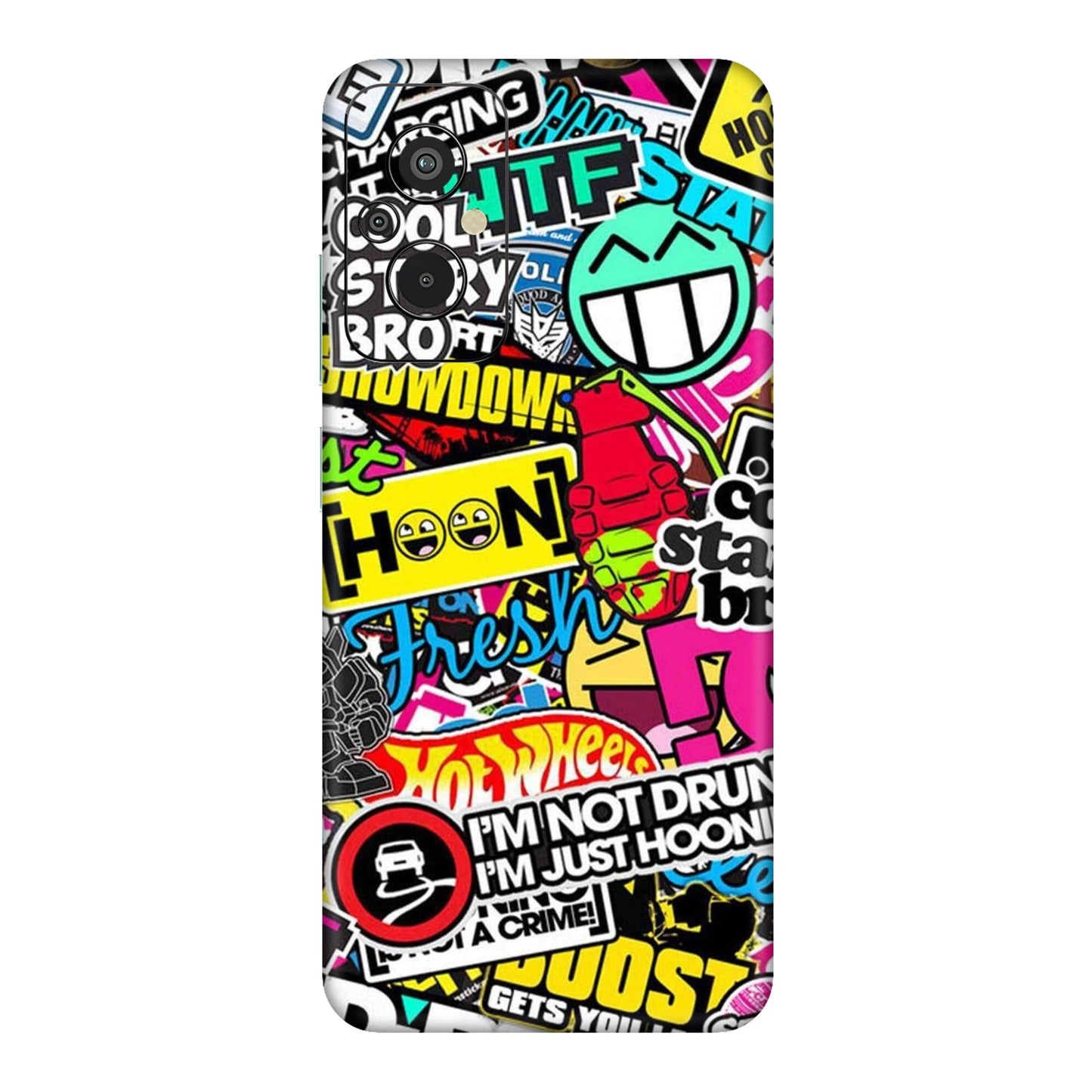 Hoonigan Sticker Bomb Mobile Skin For Redmi 11 Prime
