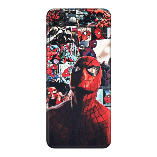 Vintage Spider Man Collage Mobile Skin For Redmi 11 Prime
