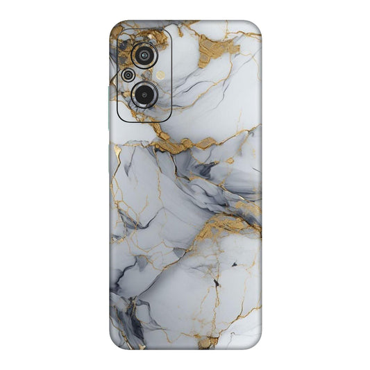 White Gold Luxury Marble Mobile Skin For Redmi 11 Prime
