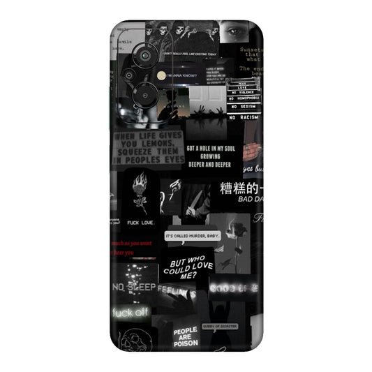 Bad Day Dark Collage Mobile Skin For Redmi 11 Prime