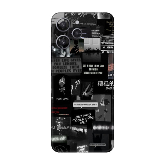 Bad Day Dark Collage Mobile Skin For Redmi 12 4G
