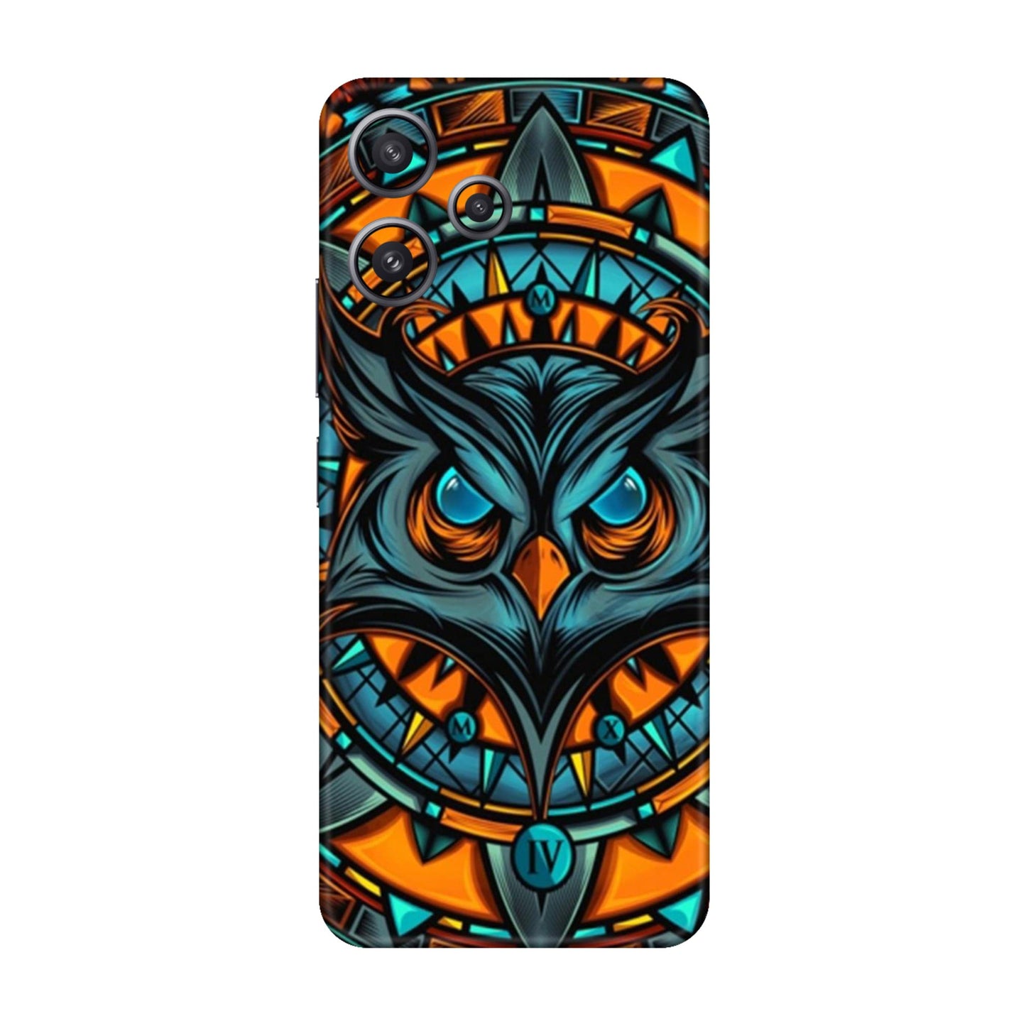 Spirit Owl Mandala Mobile Skin For Redmi 12 5g