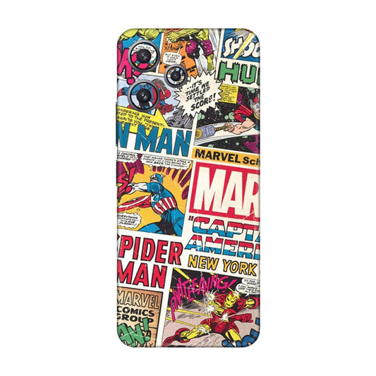 Vintage Marvel Comic Bomb Mobile Skin For Redmi 12 5g