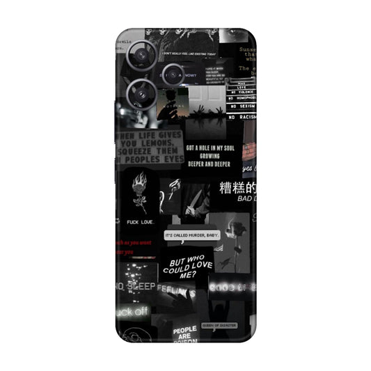 Bad Day Dark Collage Mobile Skin For Redmi 12 5g