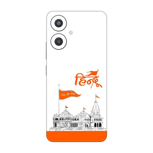 Ayodhya Temple Sketch Mobile Skin For Redmi 13C 5g