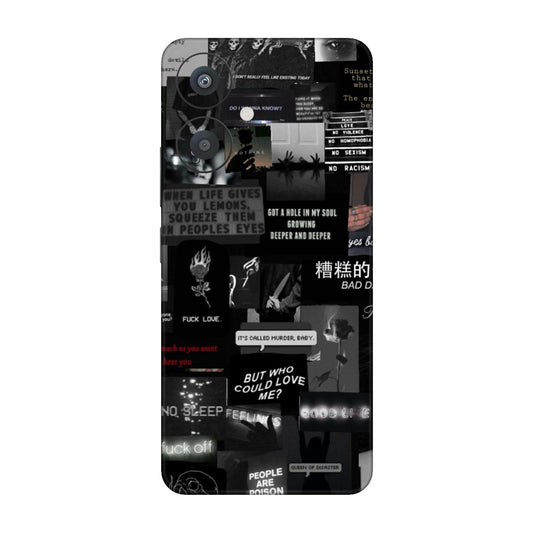 Bad Day Dark Collage Mobile Skin For Redmi 13C 5g