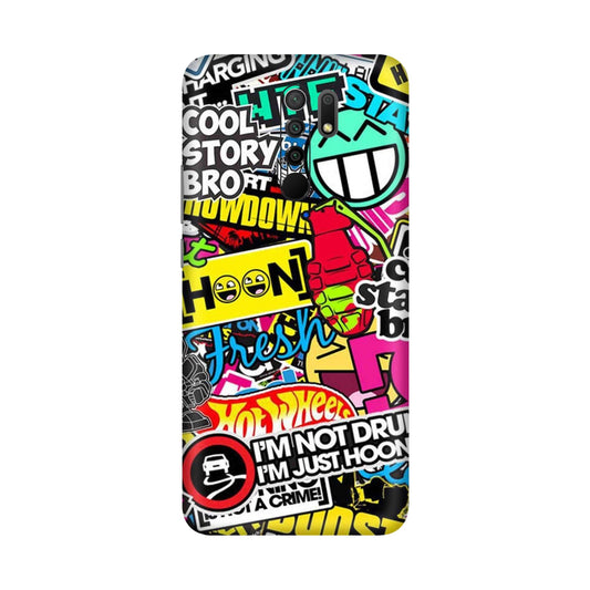 Hoonigan Sticker Bomb Mobile Skin For Redmi 9
