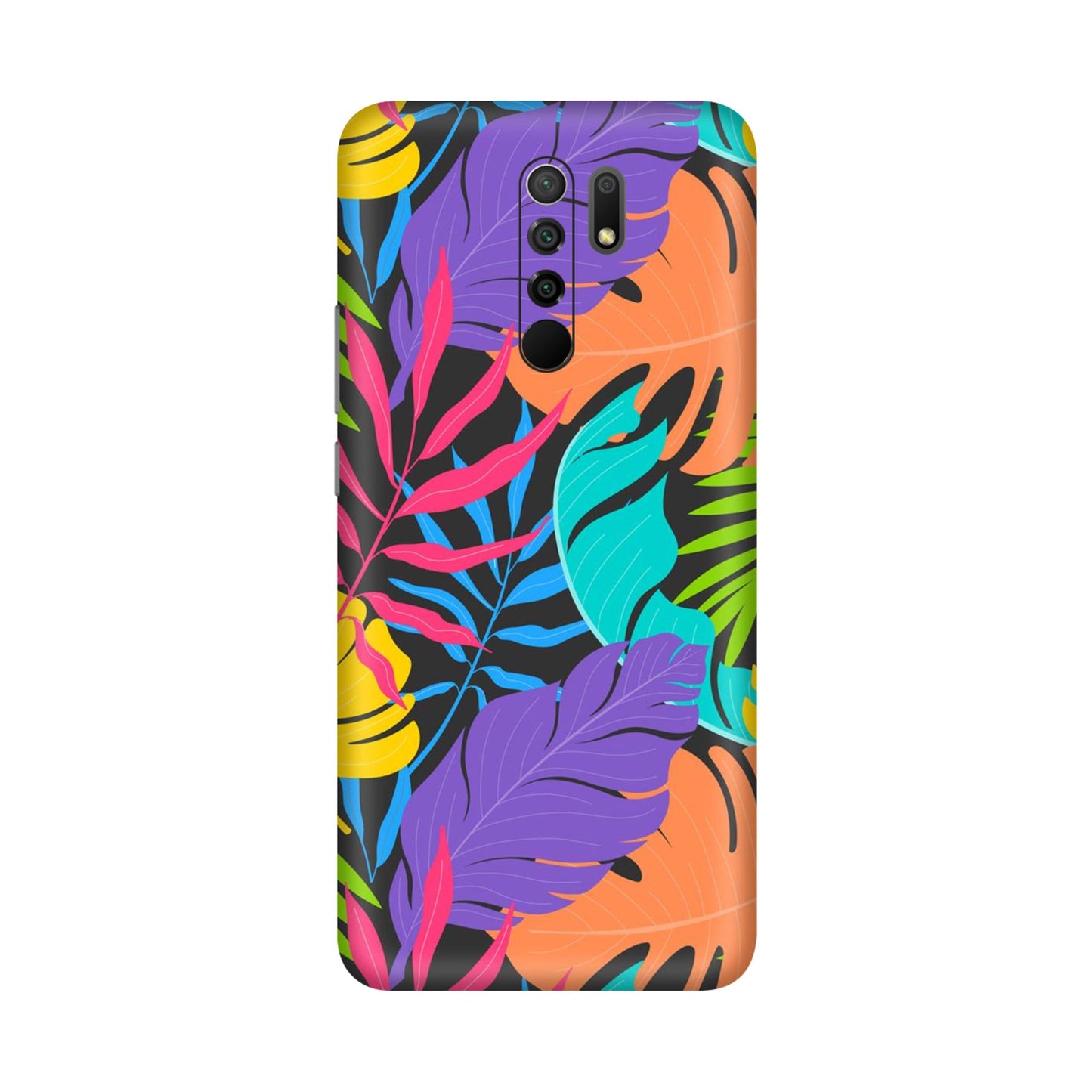 Neon Jungle Leaves Mobile Skin For Redmi 9