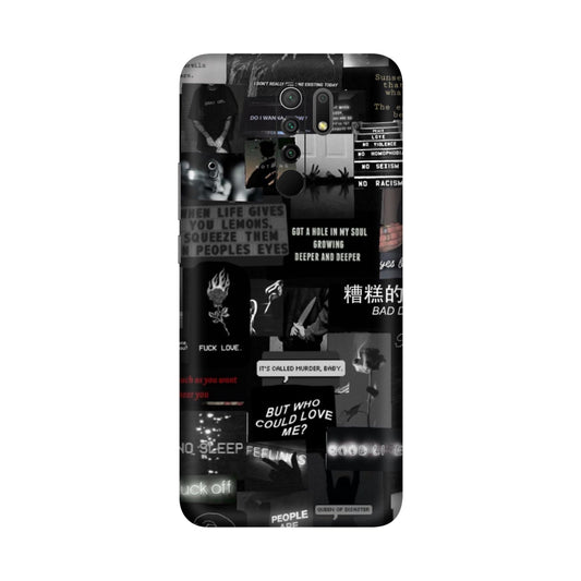 Bad Day Dark Collage Mobile Skin For Redmi 9