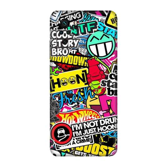 Hoonigan Sticker Bomb Mobile Skin For Redmi Note 10S